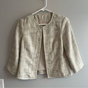 Banana republic cream jacket, size 4